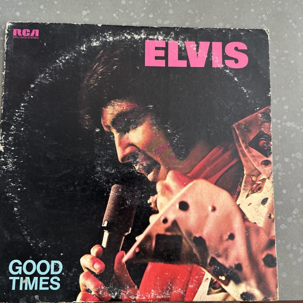 Elvis Presley - Good Times LP 1974 RCA Vinyl CPL1-0475 - Original Stax Album